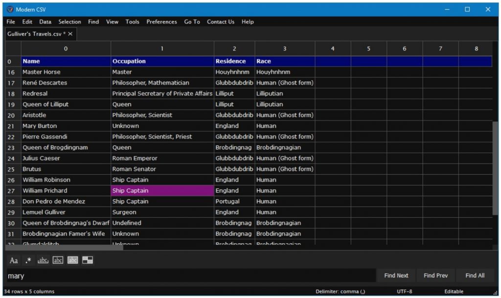 modern csv