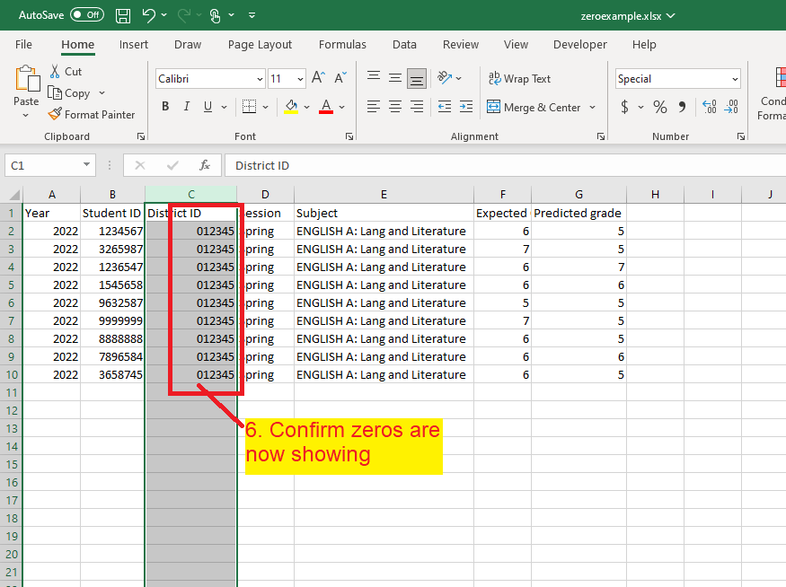 Steps On How To Save Your Excel File To A Csv Format With Leading Zeros Using Microsoft 7755